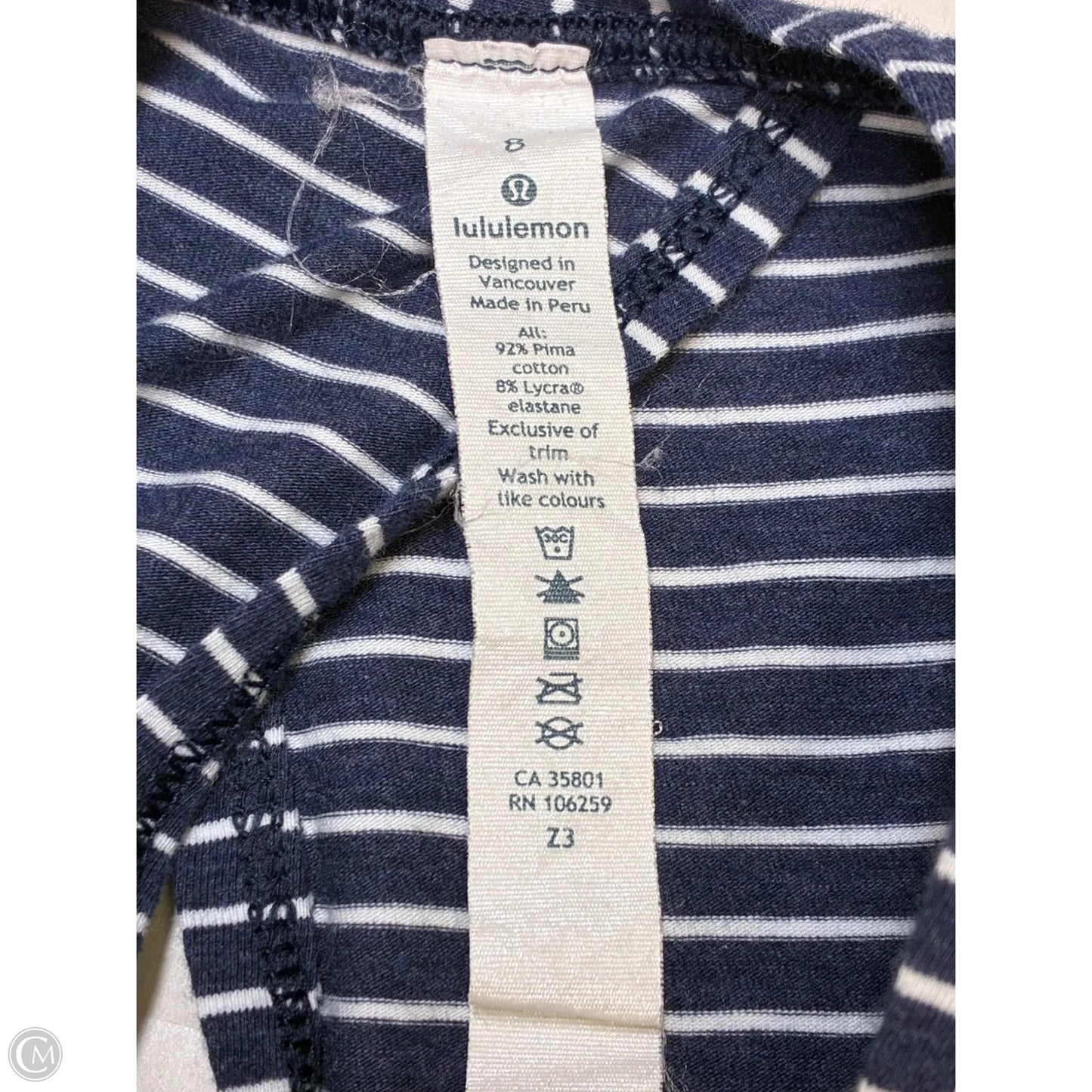 Top Sleeveless By Lululemon In Navy, Size: M