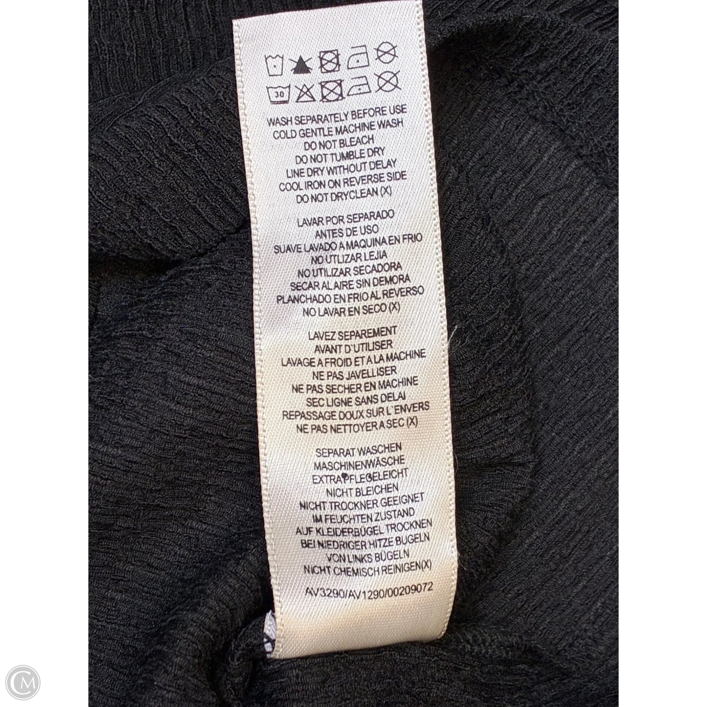 Top Short Sleeve By Cme In Black, Size: 2x