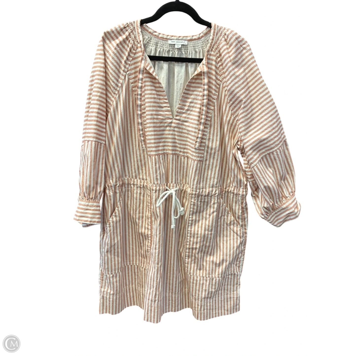 Dress Casual Short By Free Assembly In Orange & White, Size: Xxxl