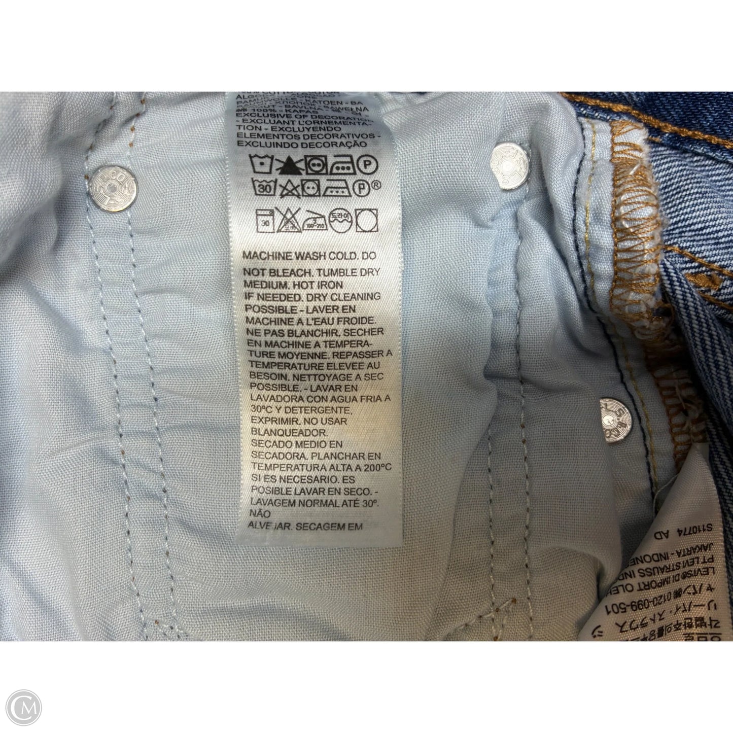 Shorts By Levis In Blue Denim, Size: 10