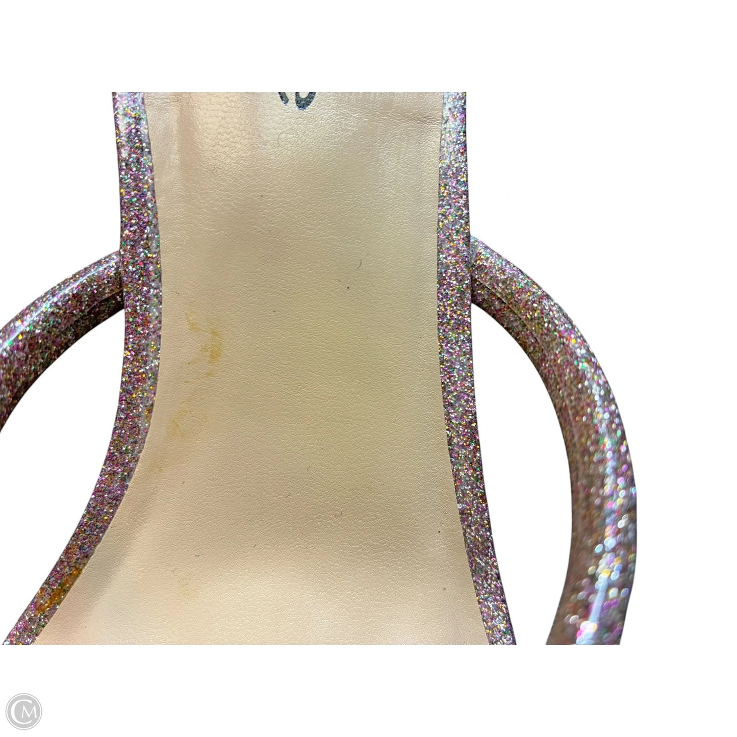 Sandals Heels Stiletto By Bebe In Rose Gold, Size: 6.5