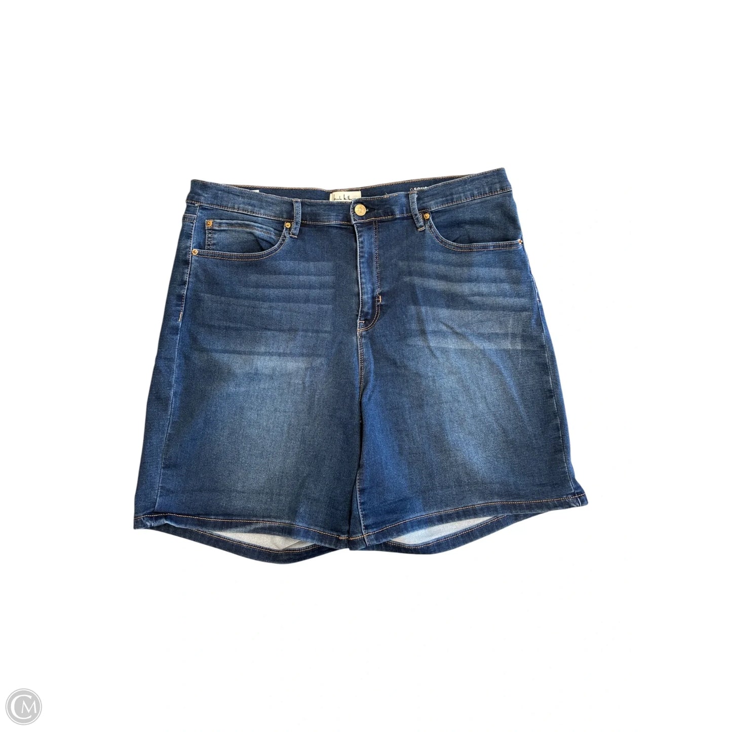 Shorts By Nicole Miller In Blue Denim, Size: 16