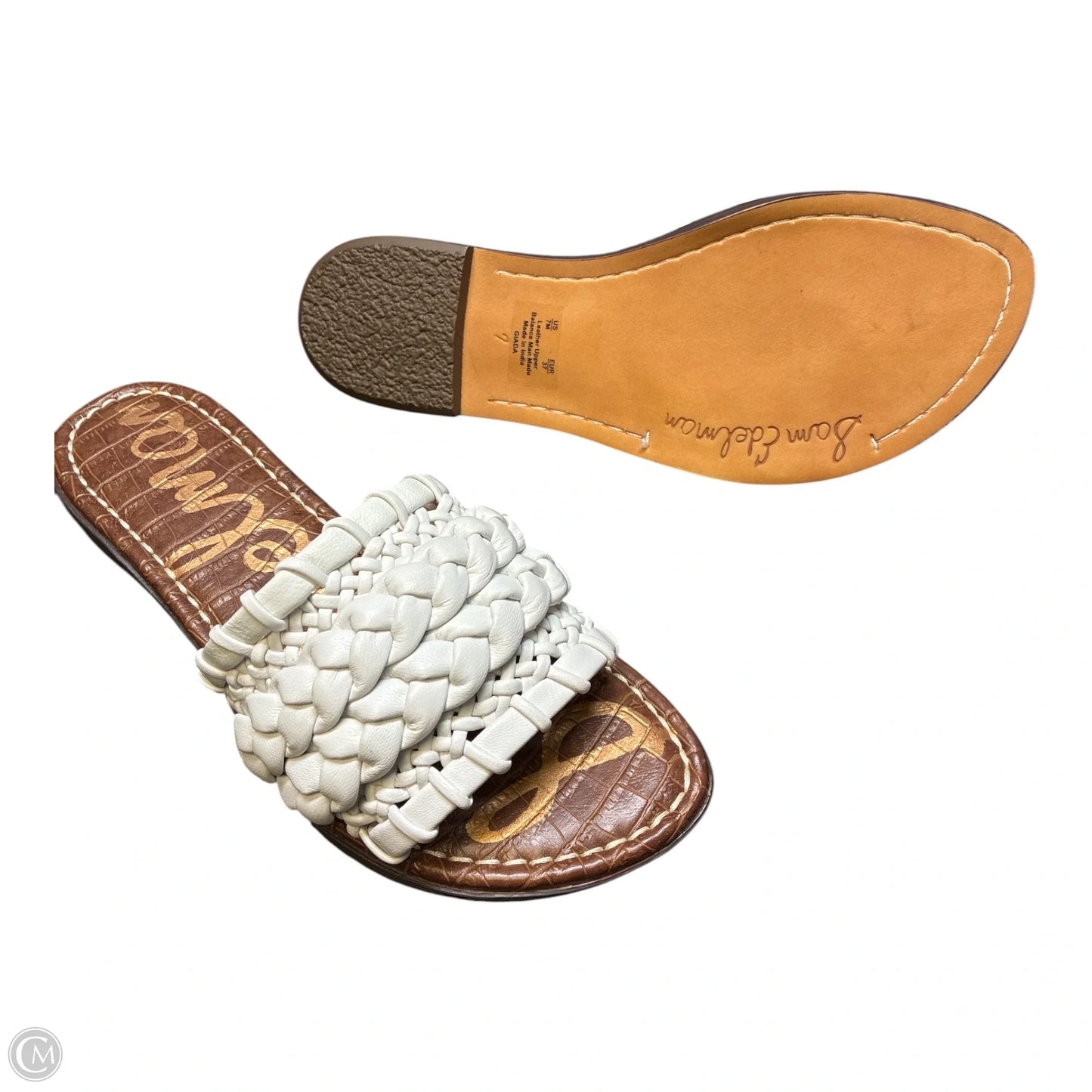 Sandals Flats By Sam Edelman In White, Size: 7