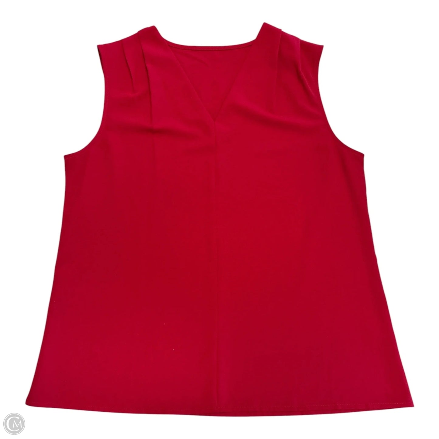 Blouse Sleeveless By Cmf In Red, Size: L