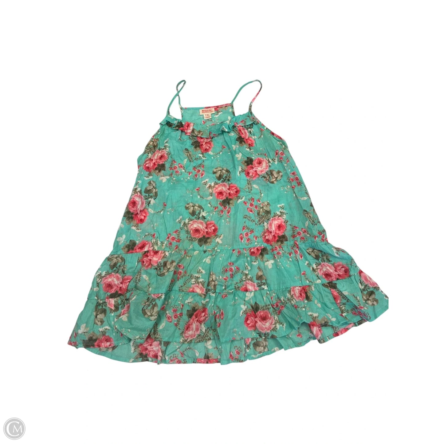Blouse Sleeveless By Mossimo In Teal, Size: Xl