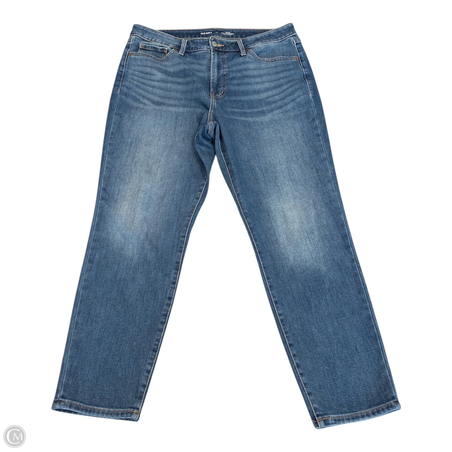 Jeans Straight By Old Navy In Blue Denim, Size: 14