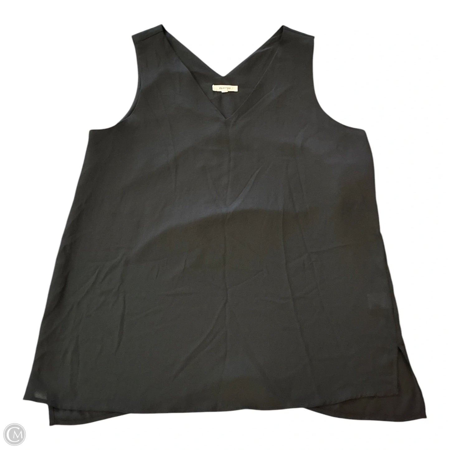 Blouse Sleeveless By Pleione In Black, Size: M
