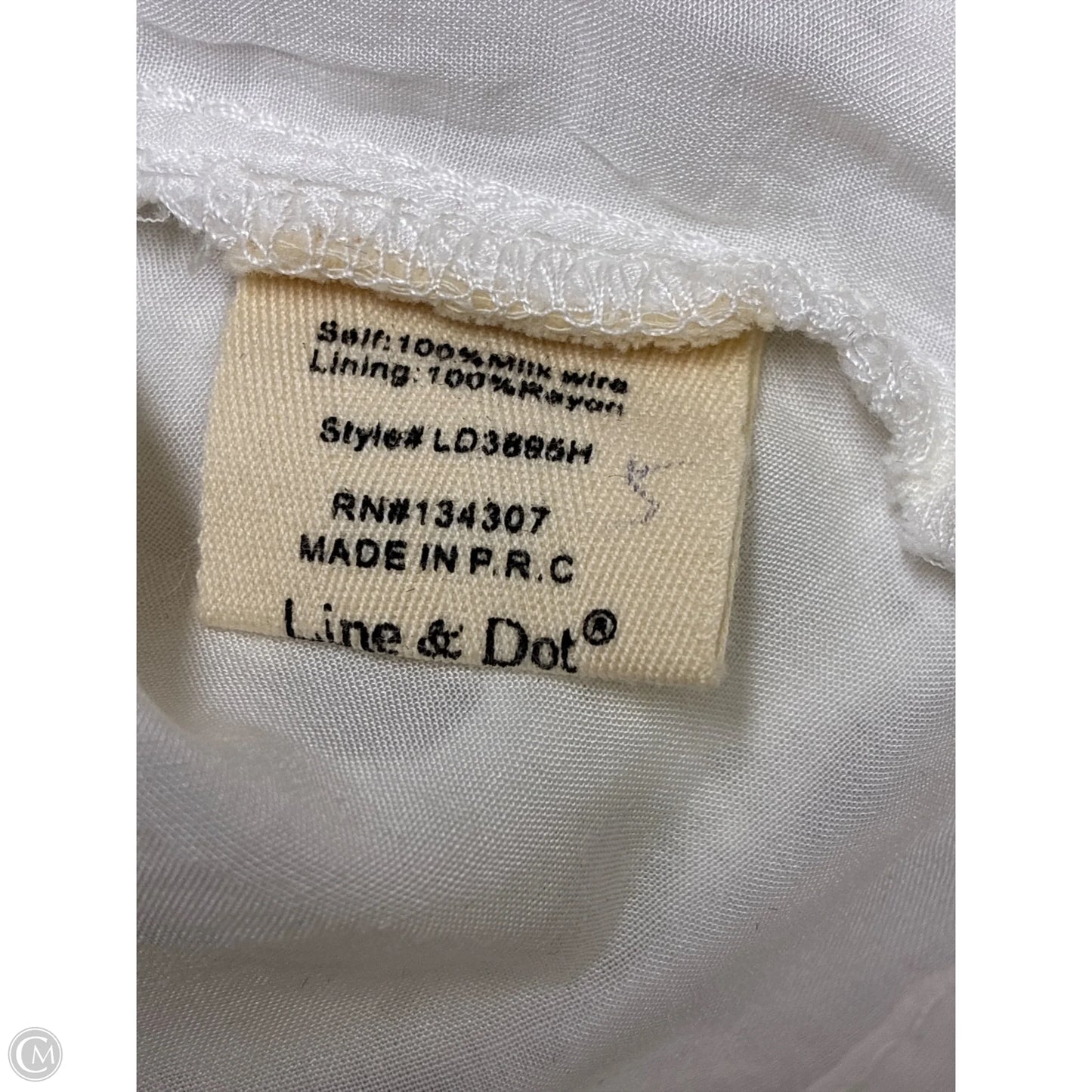 Dress Party Midi By Line & Dot In White, Size: M