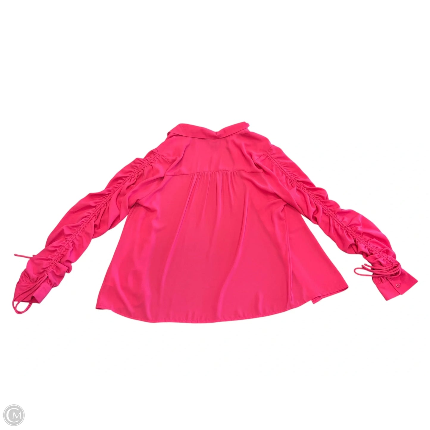 Blouse Long Sleeve By Lumiere In Pink, Size: L