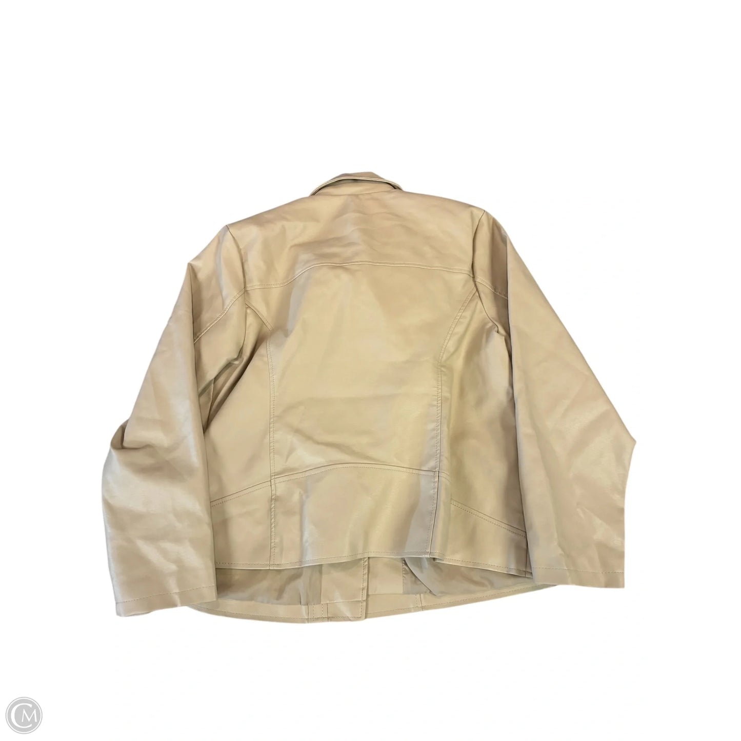 Jacket Moto By New Look In Tan, Size: 2x