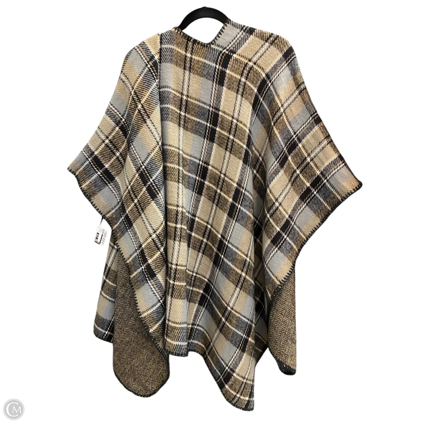 Poncho By Woolrich In Black & Tan, Size: Onesize