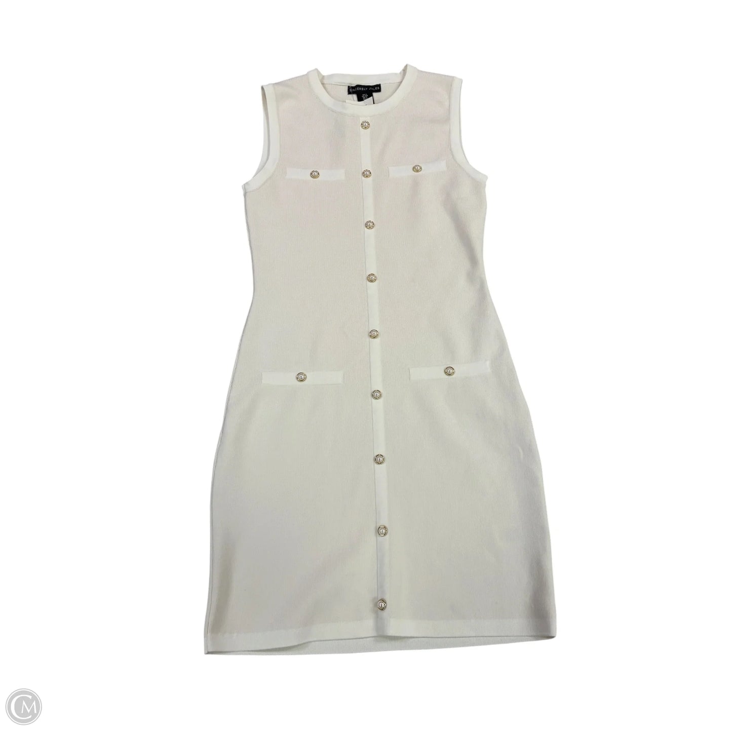 Dress Casual Short By Sincerely Jules In Ivory, Size: S
