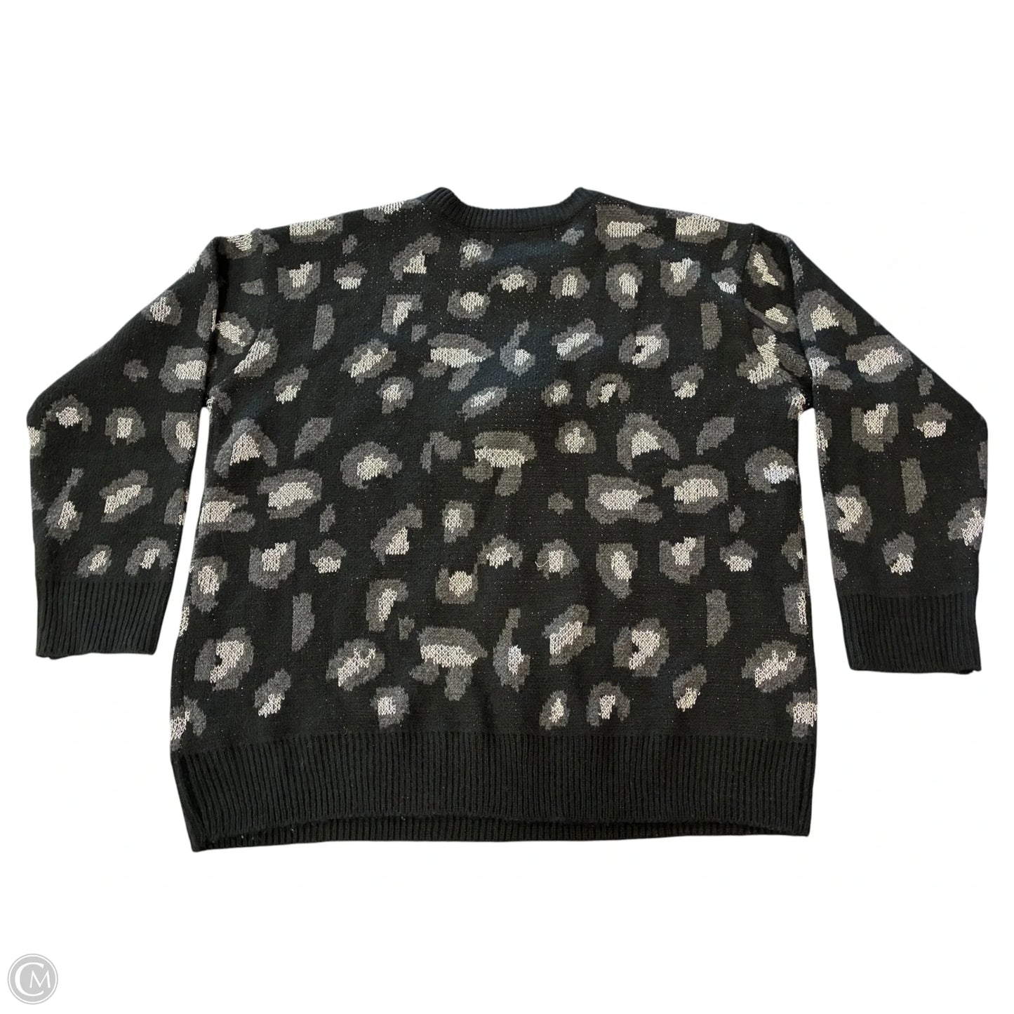 Sweater By Kendall + Kylie In Black & Grey, Size: L