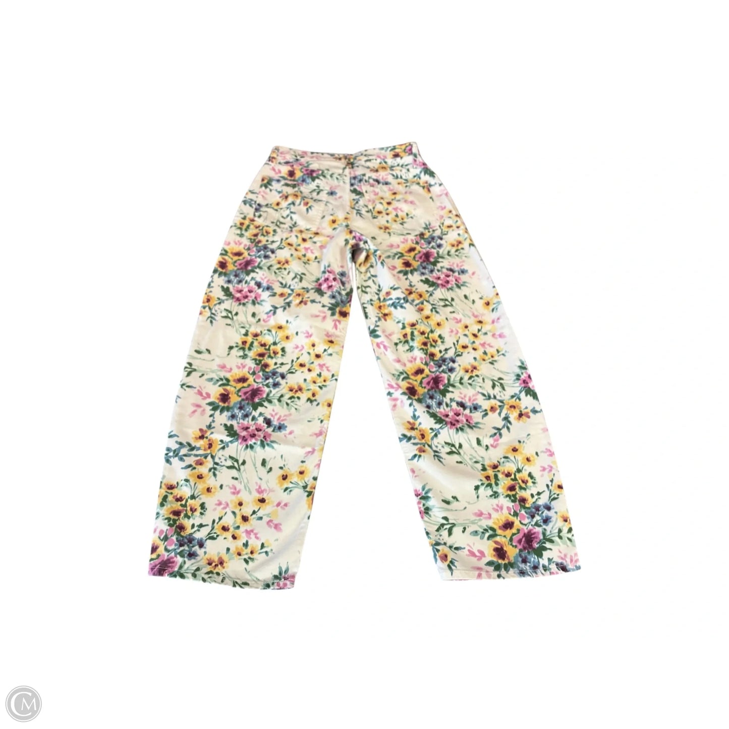 Jeans Straight By Gap In Floral Print, Size: 0p