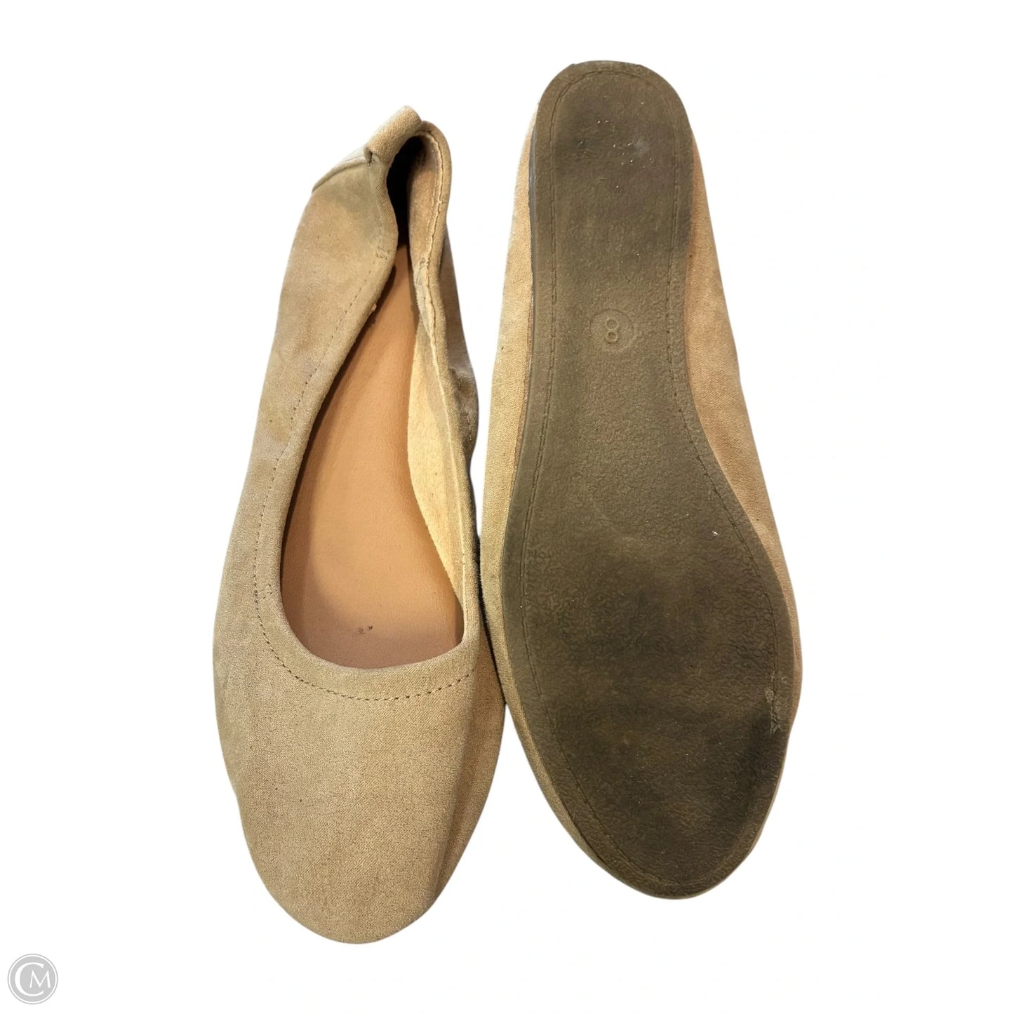 Shoes Flats By Universal Thread In Tan, Size: 8