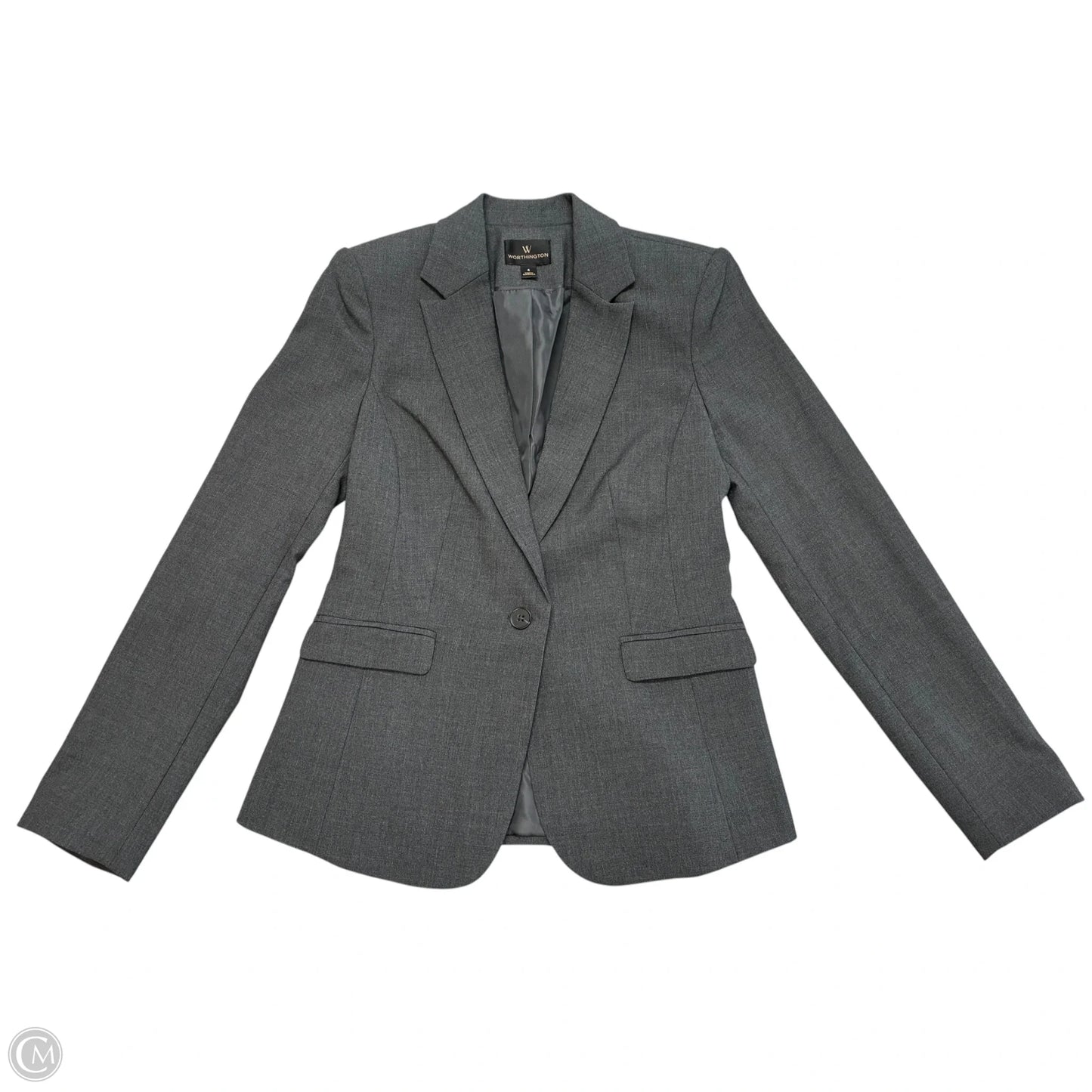 Blazer By Worthington In Grey, Size: S