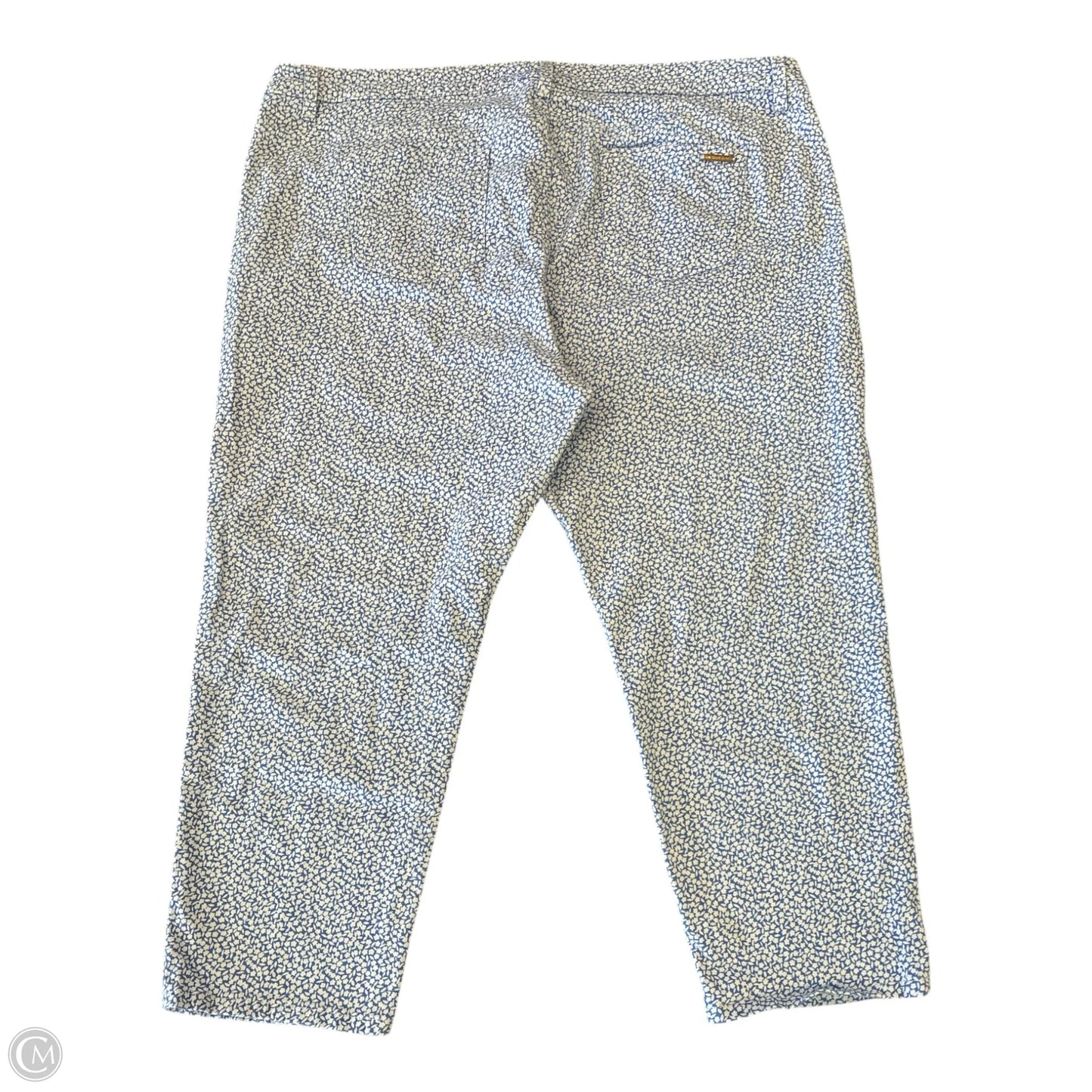Jeans Straight By Michael By Michael Kors In Blue & White, Size: 24w