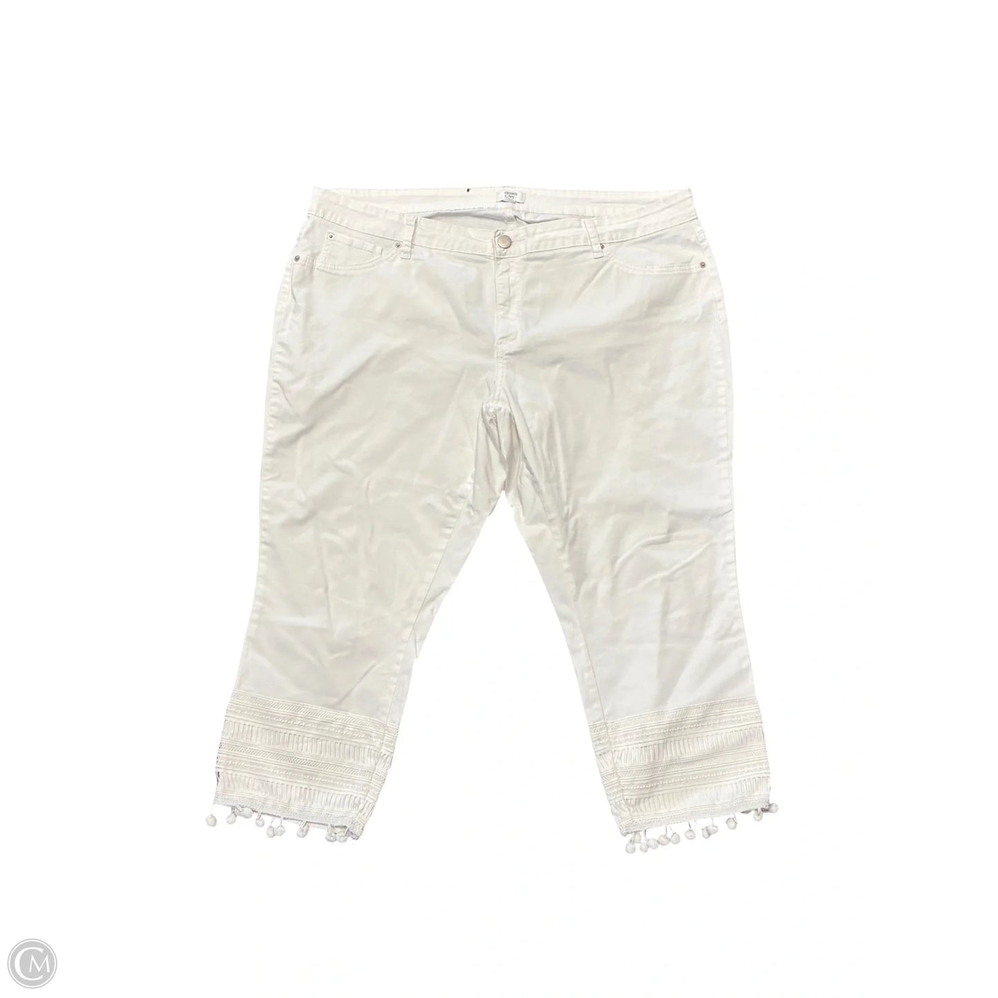 Pants Chinos & Khakis By Crown And Ivy In White, Size: 22w