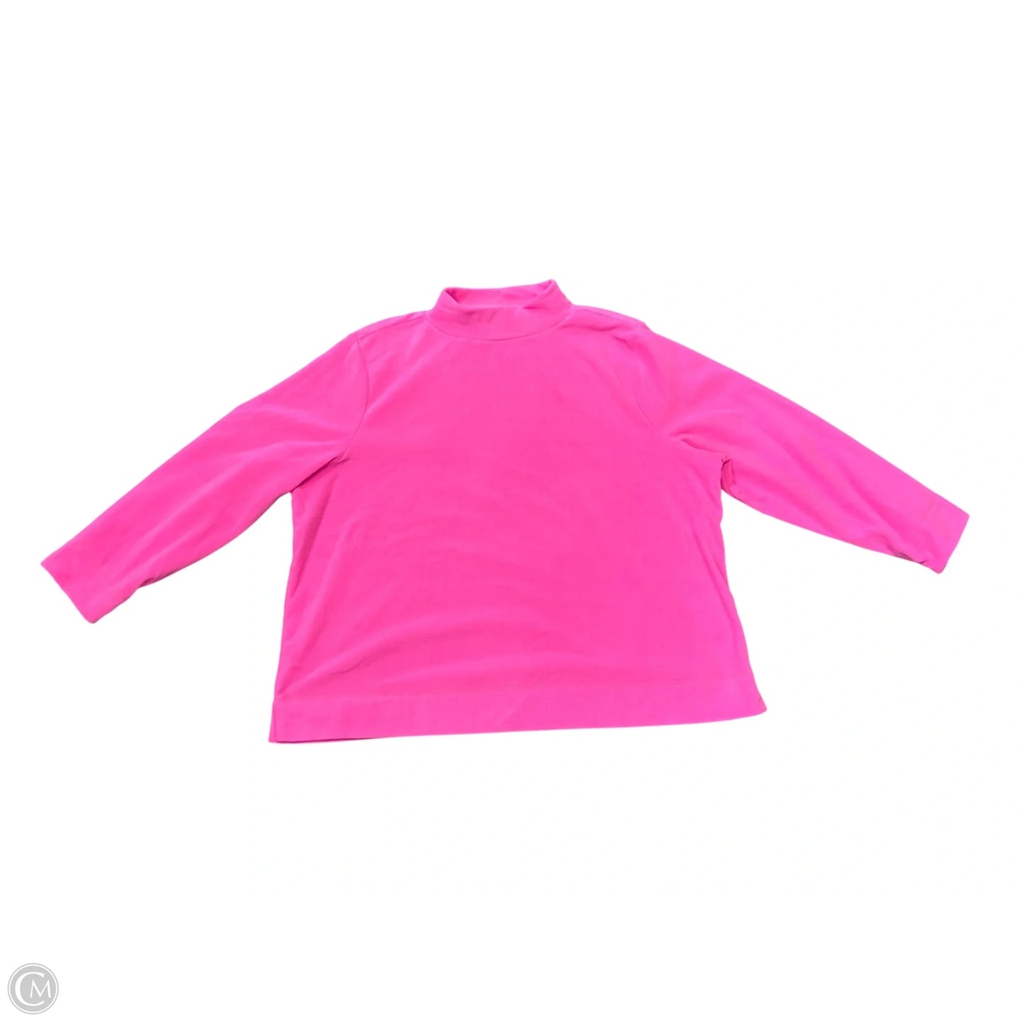 Sweatshirt Collar By Talbots In Pink, Size: 3x