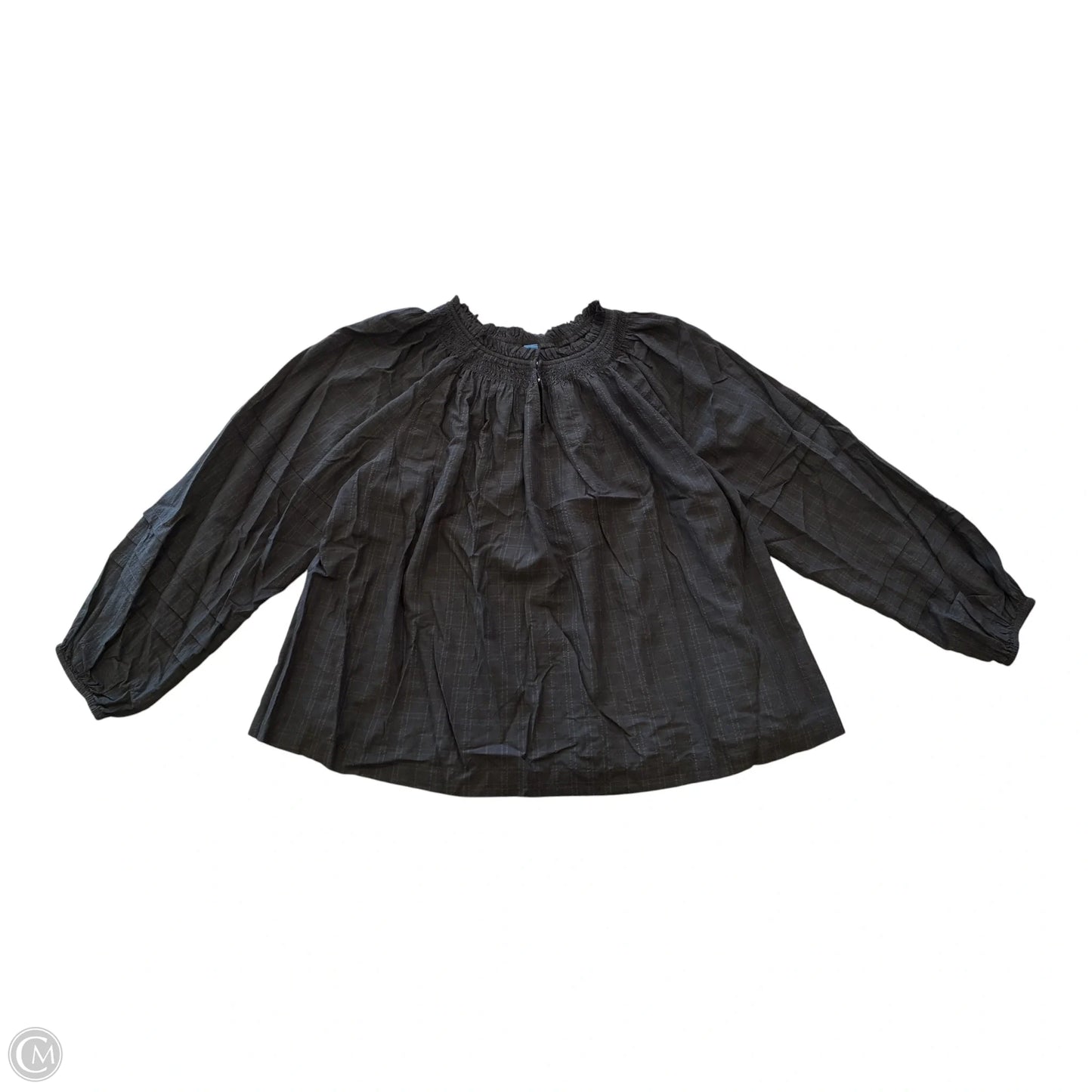 Blouse Long Sleeve By Old Navy In Black, Size: 2x