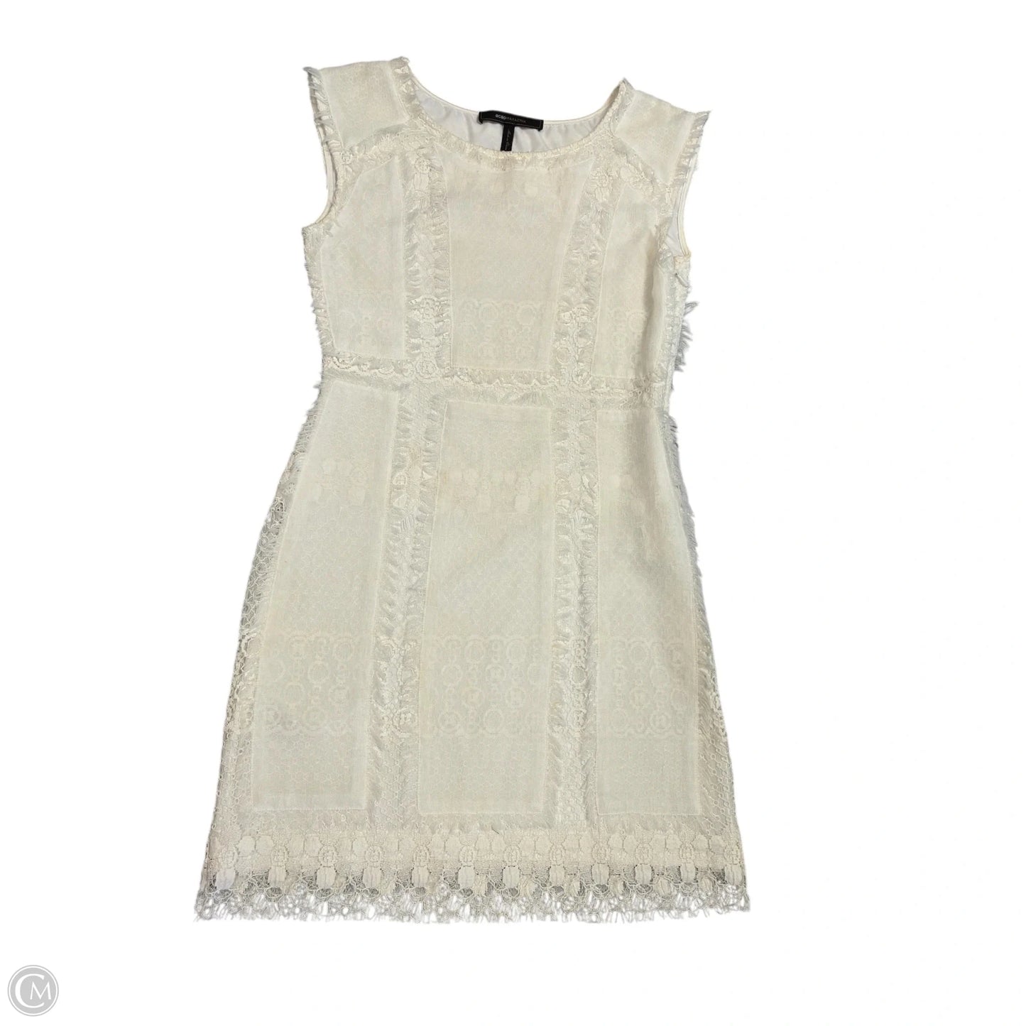 Dress Casual Short By Bcbgmaxazria In Cream, Size: Xs