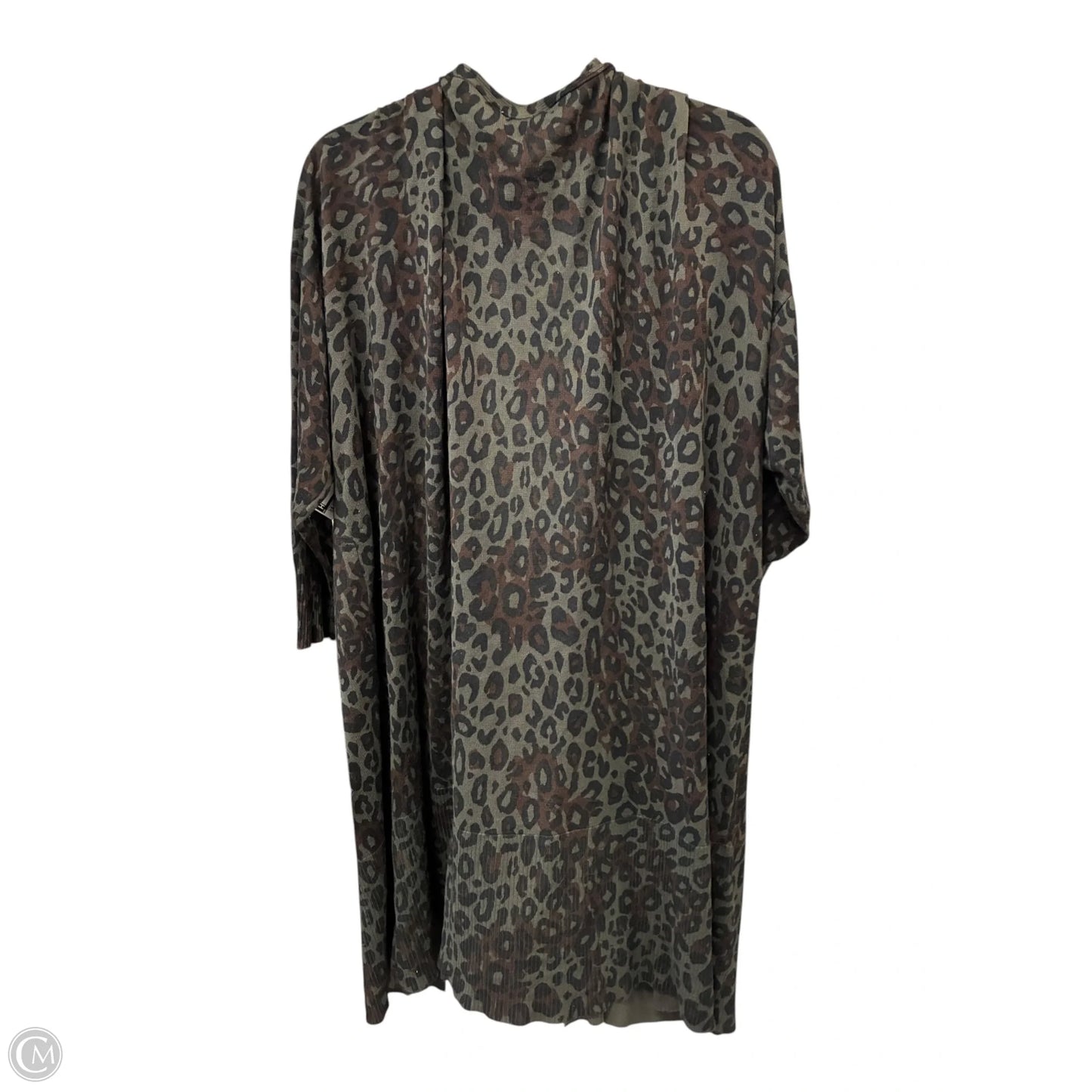 Cardigan By Terra & Sky In Animal Print, Size: 4x