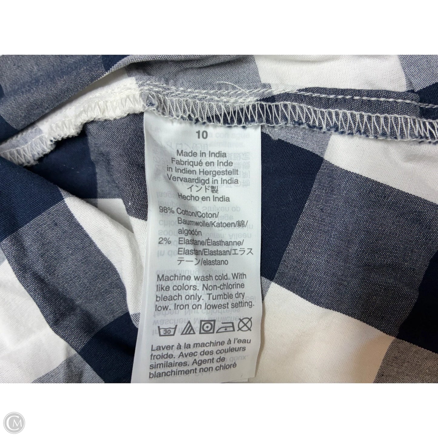 Dress Casual Midi By J. Crew In Blue & White, Size: 10