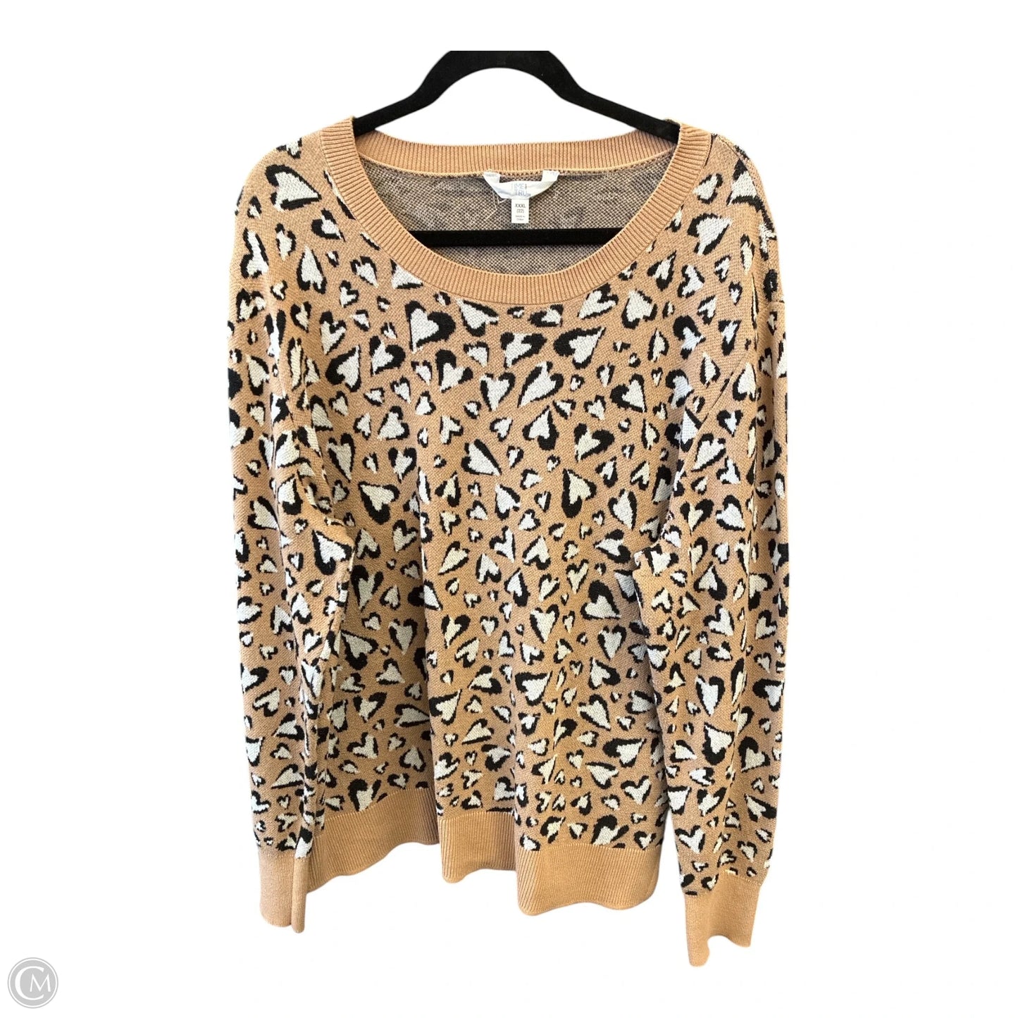 Sweater By Time And Tru In Animal Print, Size: 3x