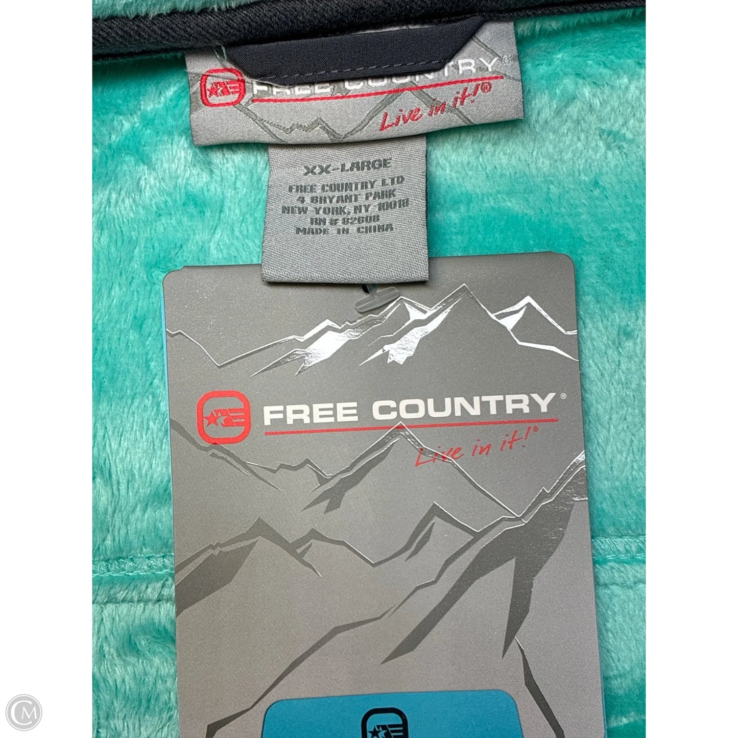 Jacket Other By Free Country In Aqua, Size: Xxl