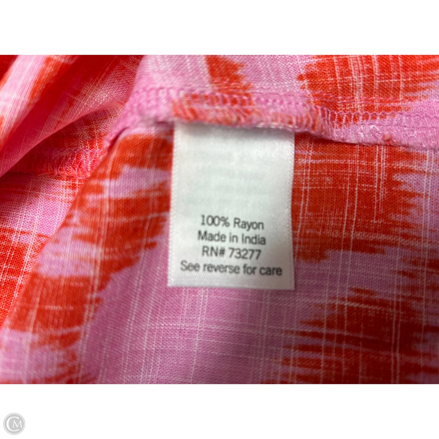 Top Short Sleeve By Sonoma In Orange & Pink, Size: S