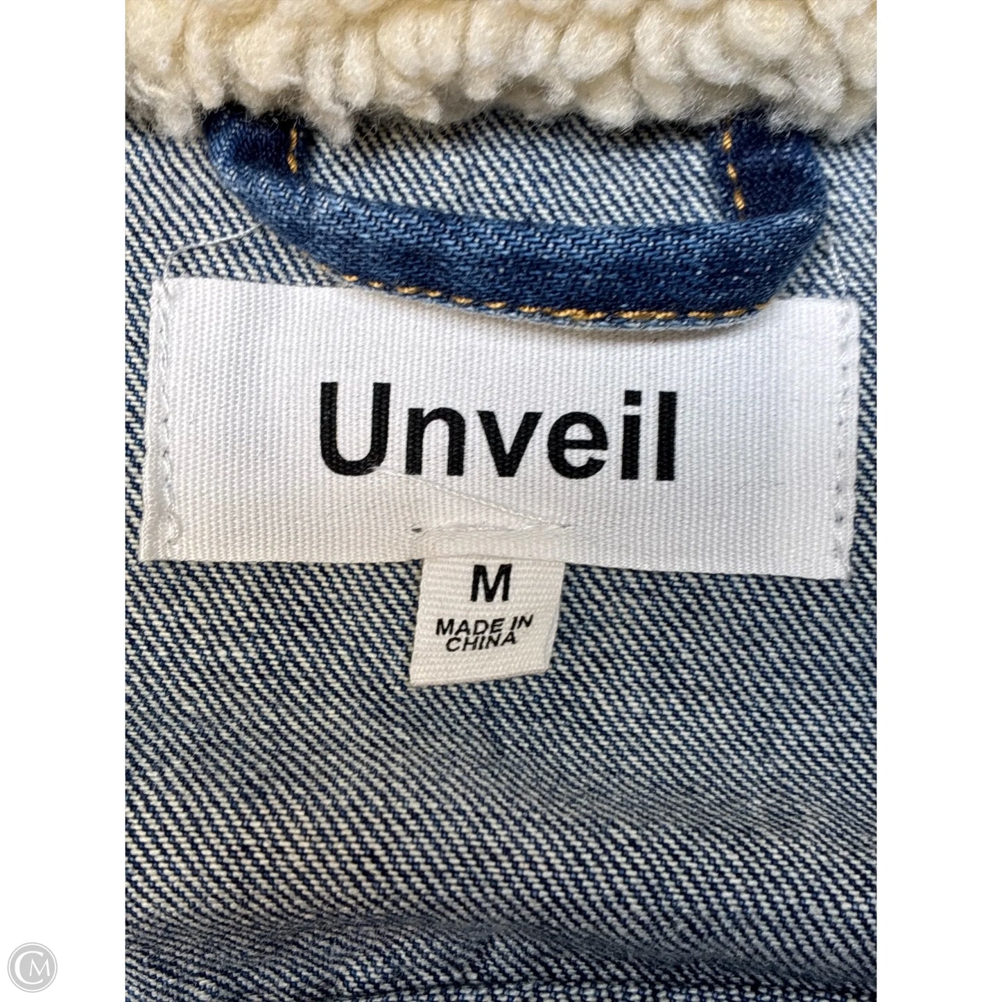 Jacket Denim By Clothes Mentor In Blue, Size: M