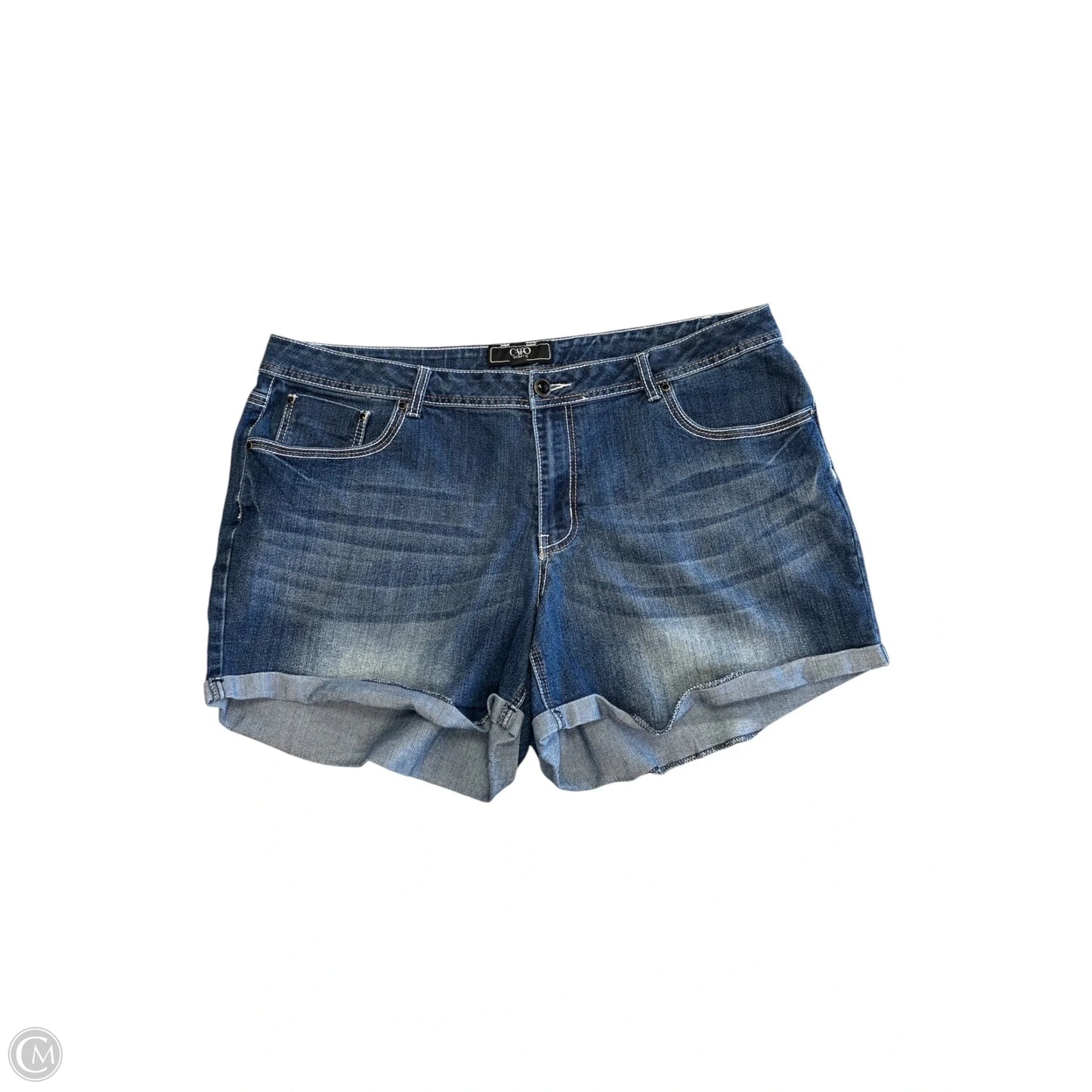 Shorts By Cato In Blue Denim, Size: 22