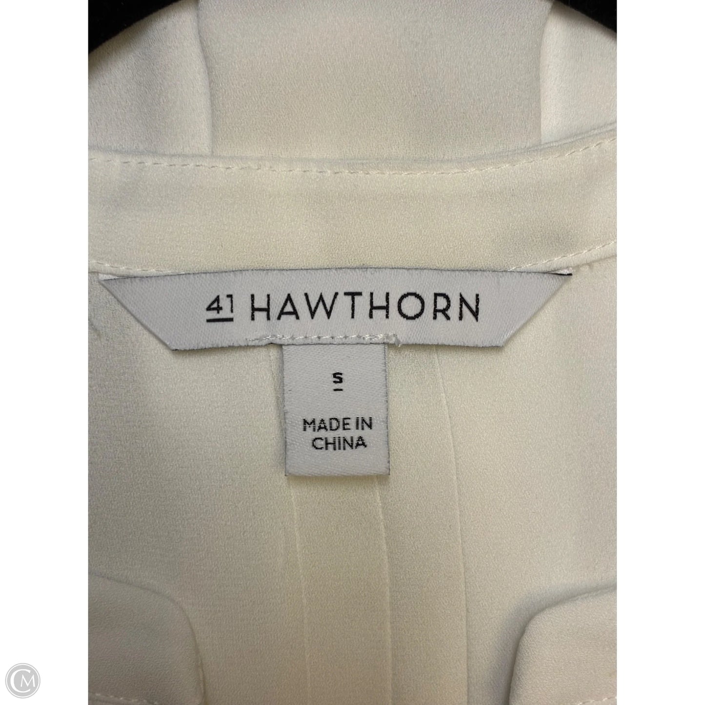 Blouse Short Sleeve By 41 Hawthorn In Cream, Size: S