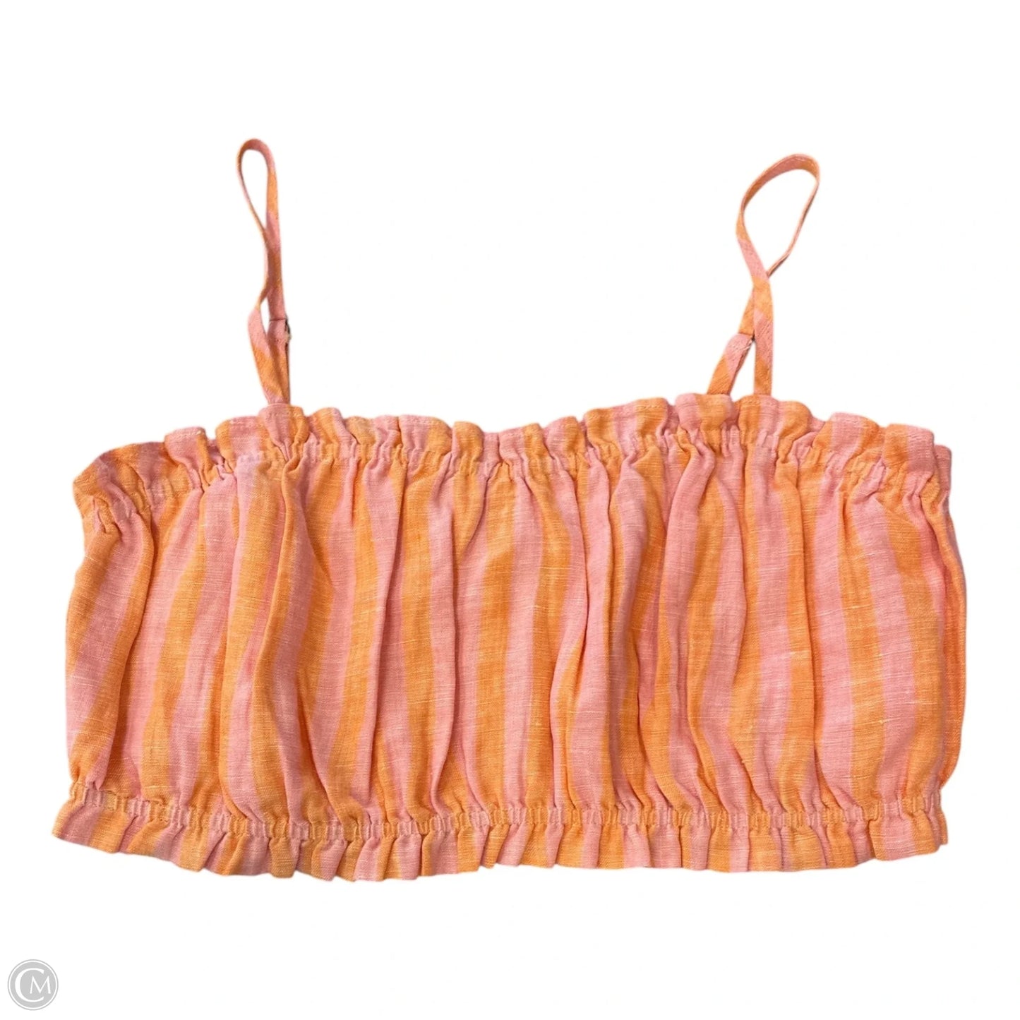 Top Sleeveless By Birds Of Paradis By Trovata In Orange & Pink, Size: L