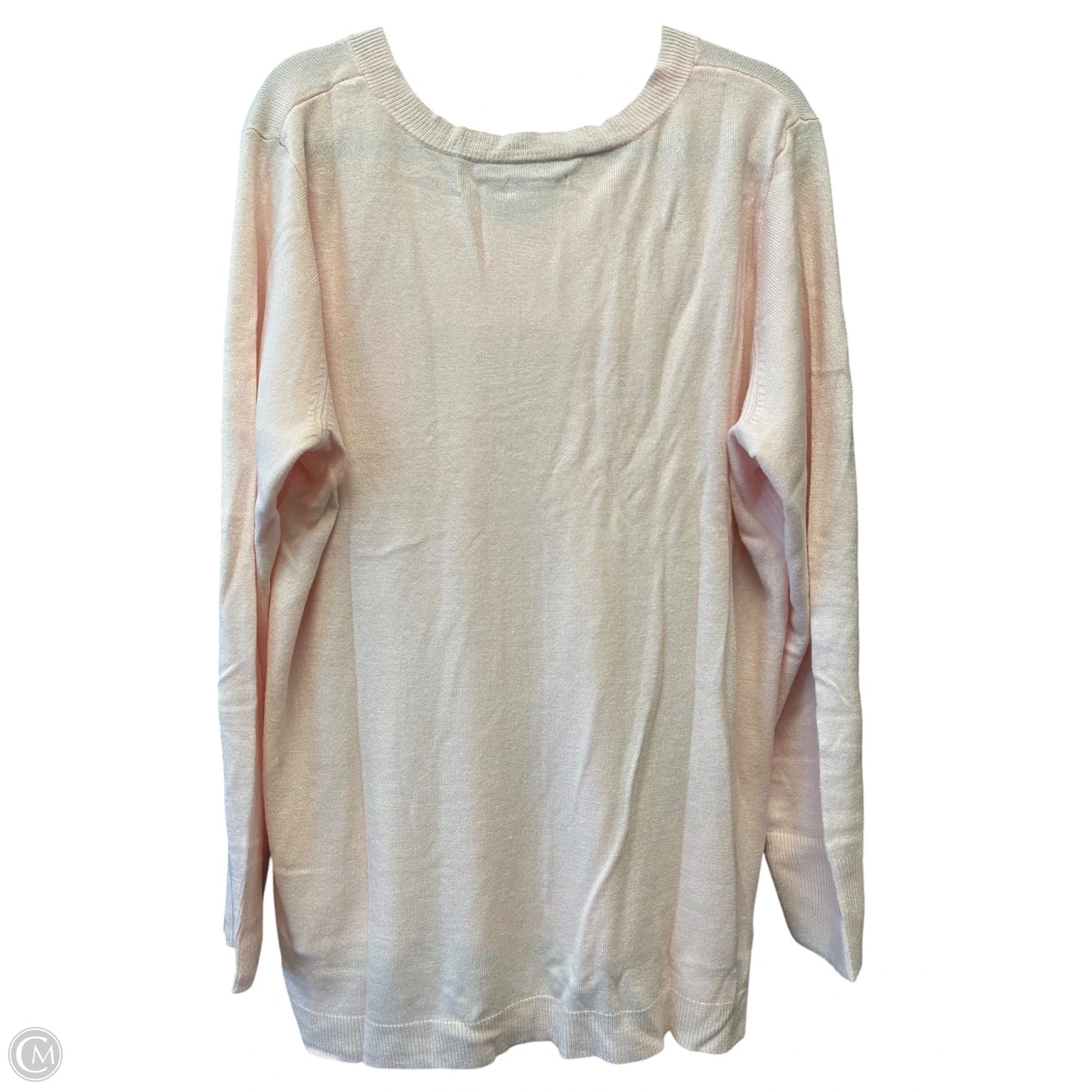 Sweater By Croft And Barrow In Pink, Size: 3x