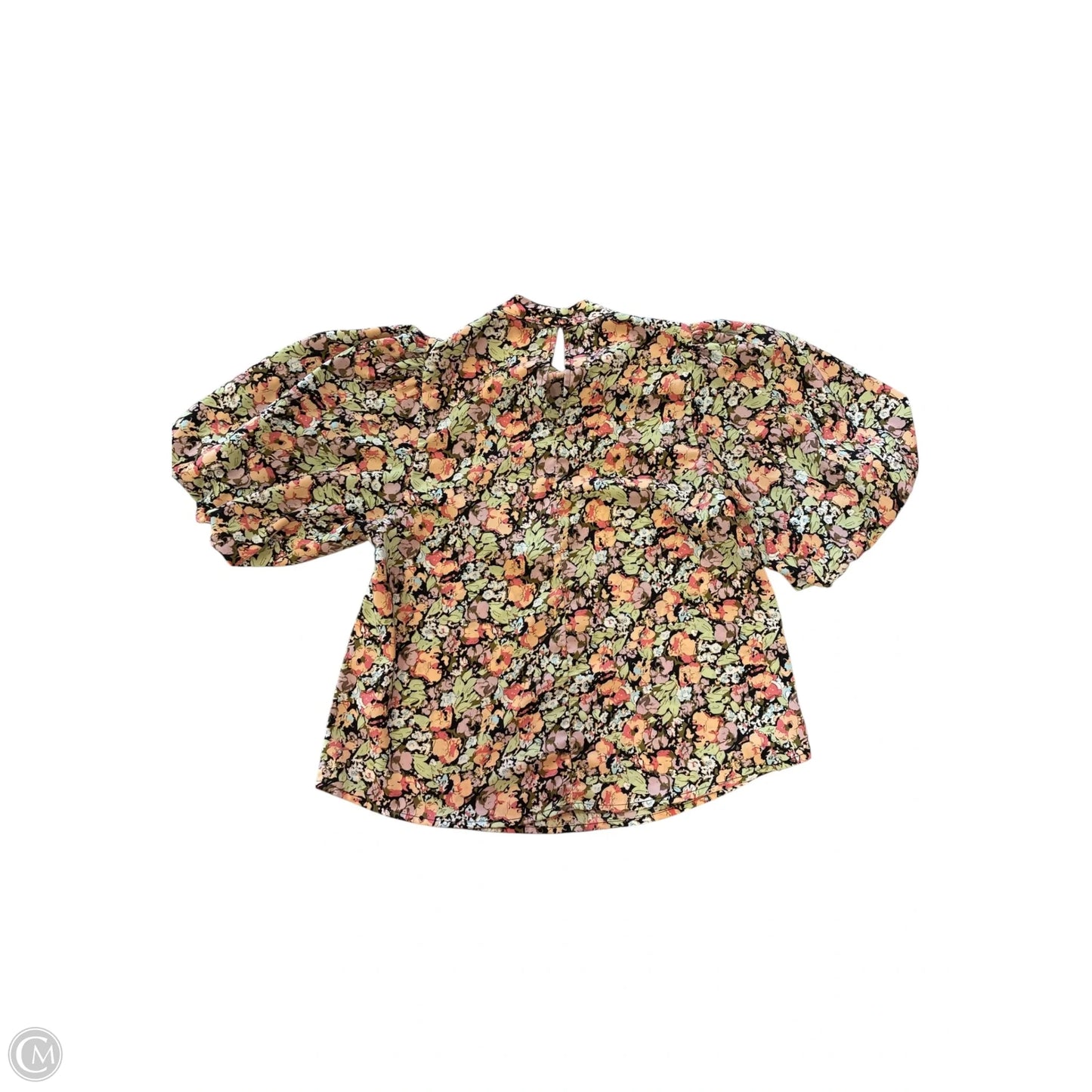 Blouse Short Sleeve By Thml In Floral Print, Size: Xs