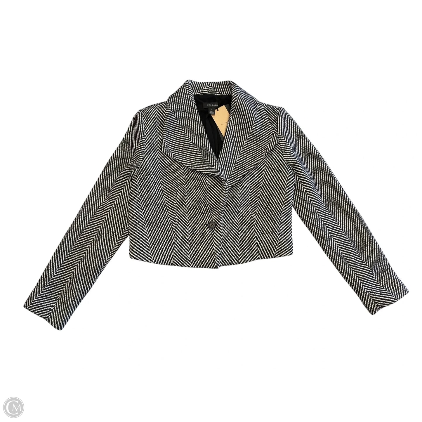 Jacket Other By Halogen In Black & White, Size: S