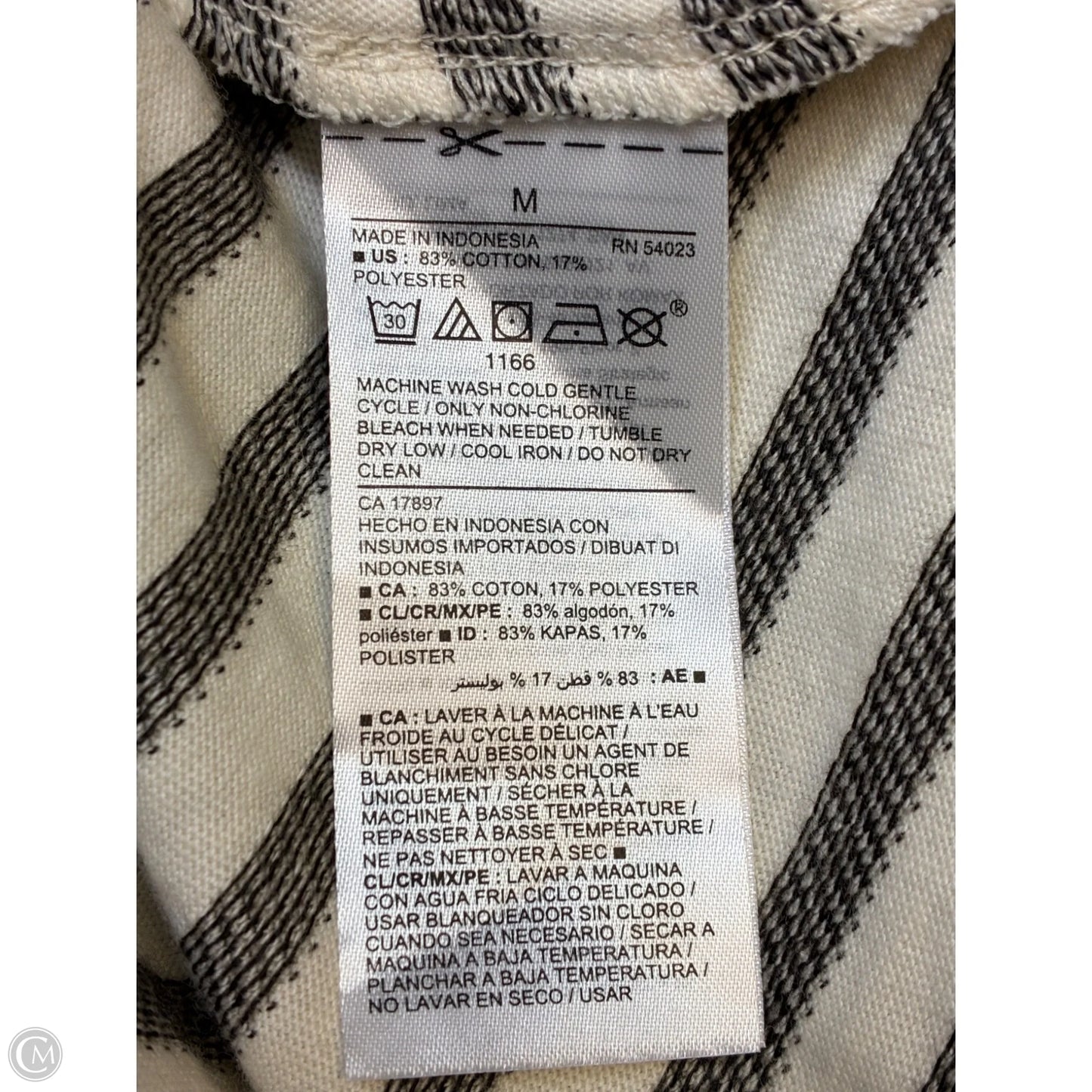 Dress Casual Short By Old Navy In Cream & Grey, Size: M