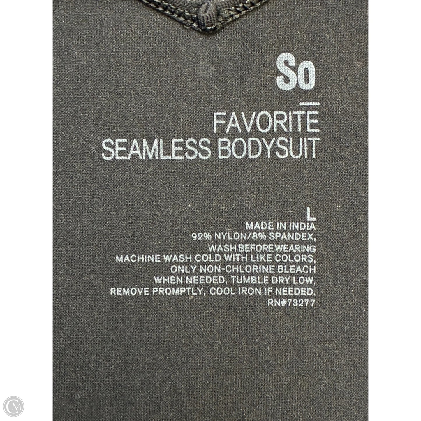 Bodysuit By So In Black, Size: L
