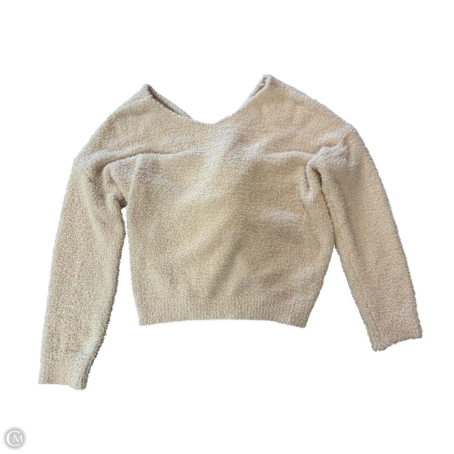 Sweater By Top Style In Beige, Size: S