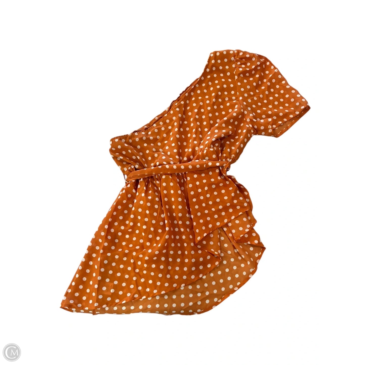 Top Short Sleeve By Versona In Orange, Size: Xxl