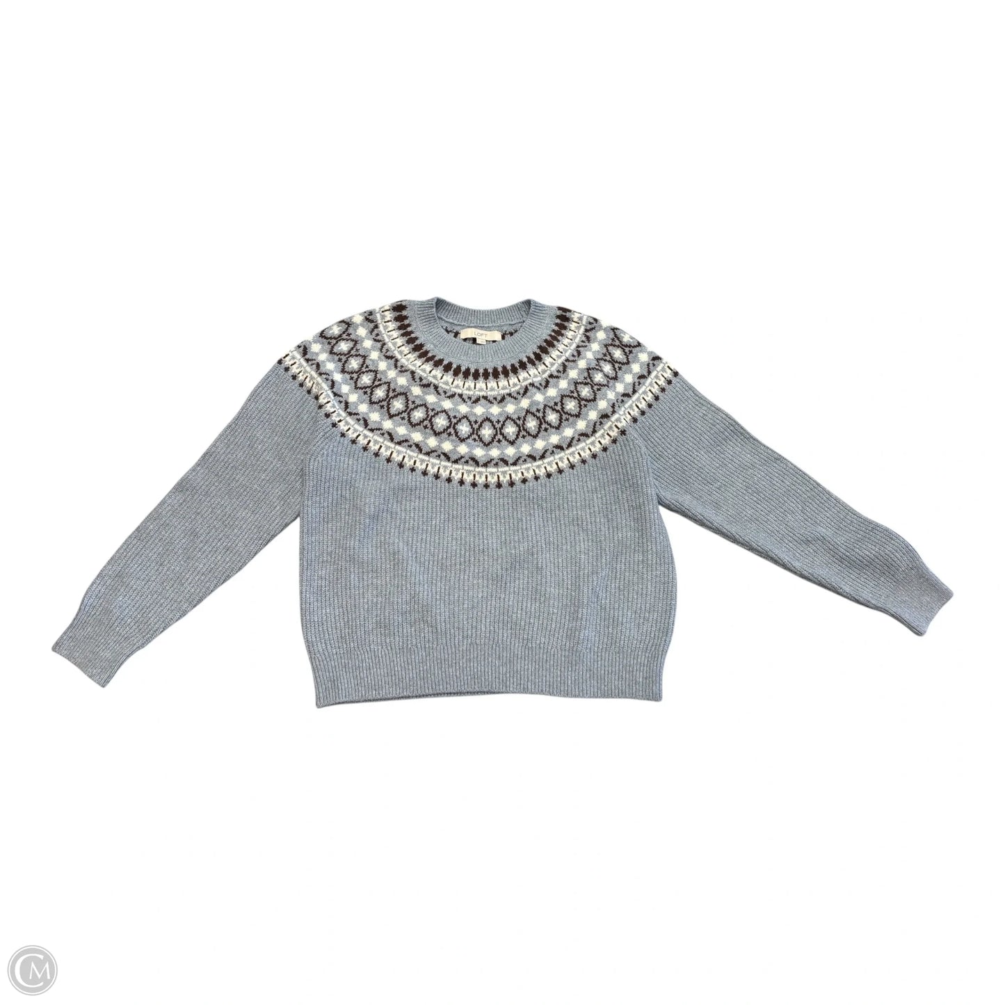 Sweater By Loft In Blue, Size: L
