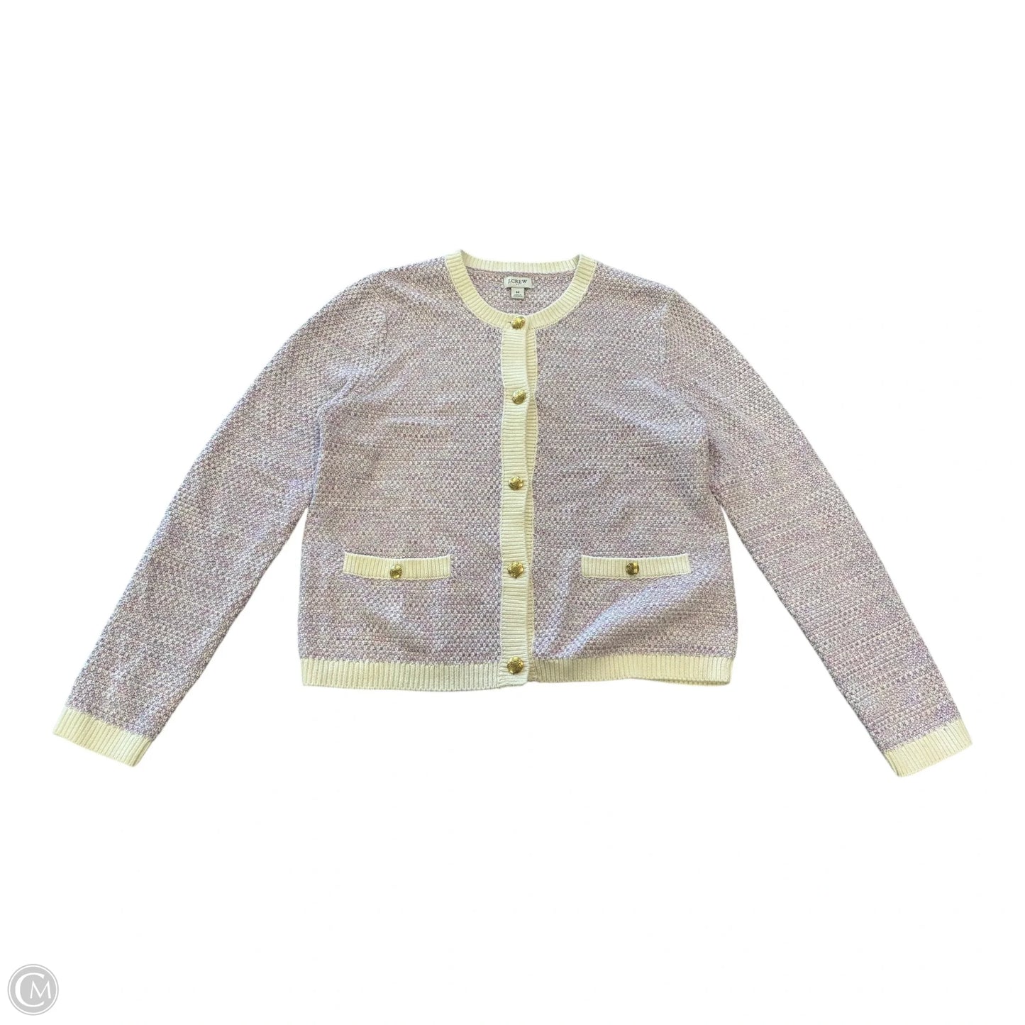 Sweater Cardigan By J. Crew In Purple, Size: M