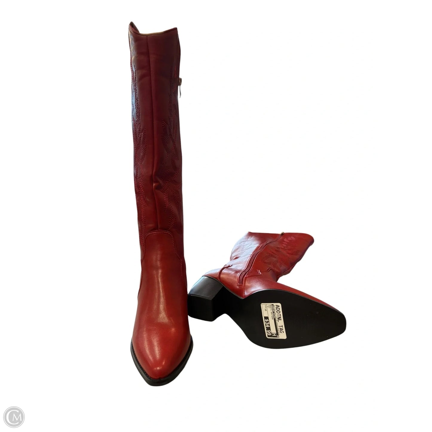 Boots Western By Dream Pairs In Red, Size: 10