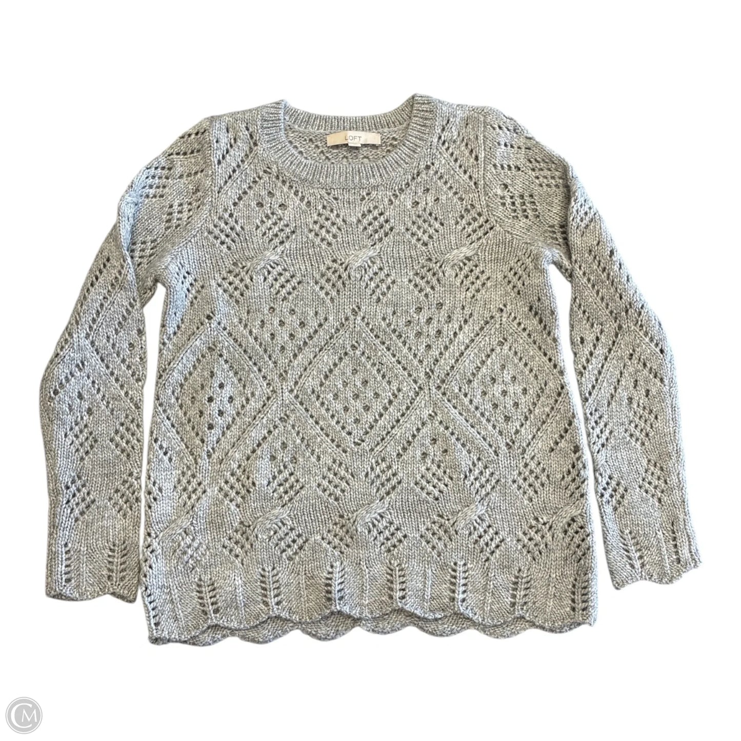 Sweater By Loft In Grey, Size: S