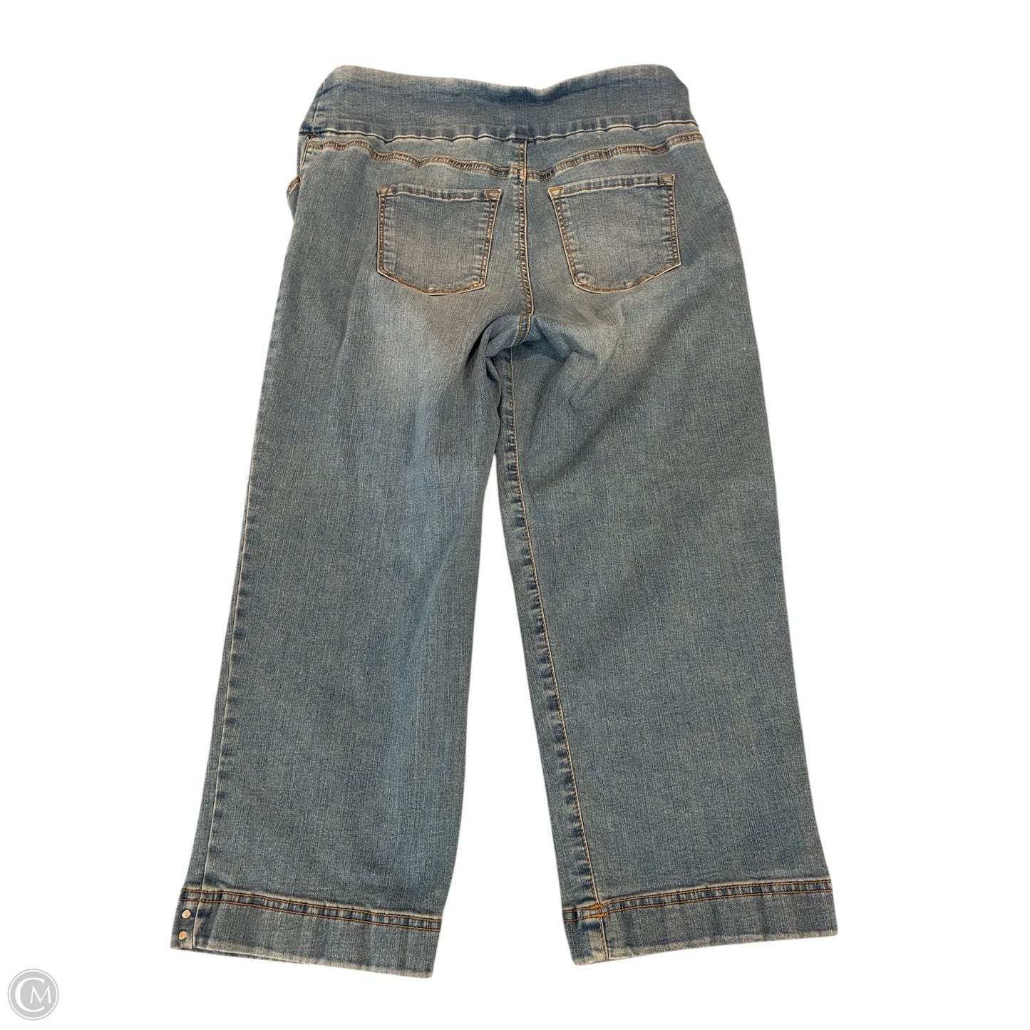 Jeans Cropped By Gloria Vanderbilt In Blue Denim, Size: 16