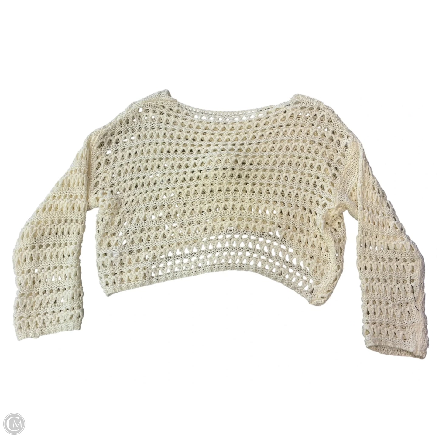Sweater By Clothes Mentor In Cream, Size: S