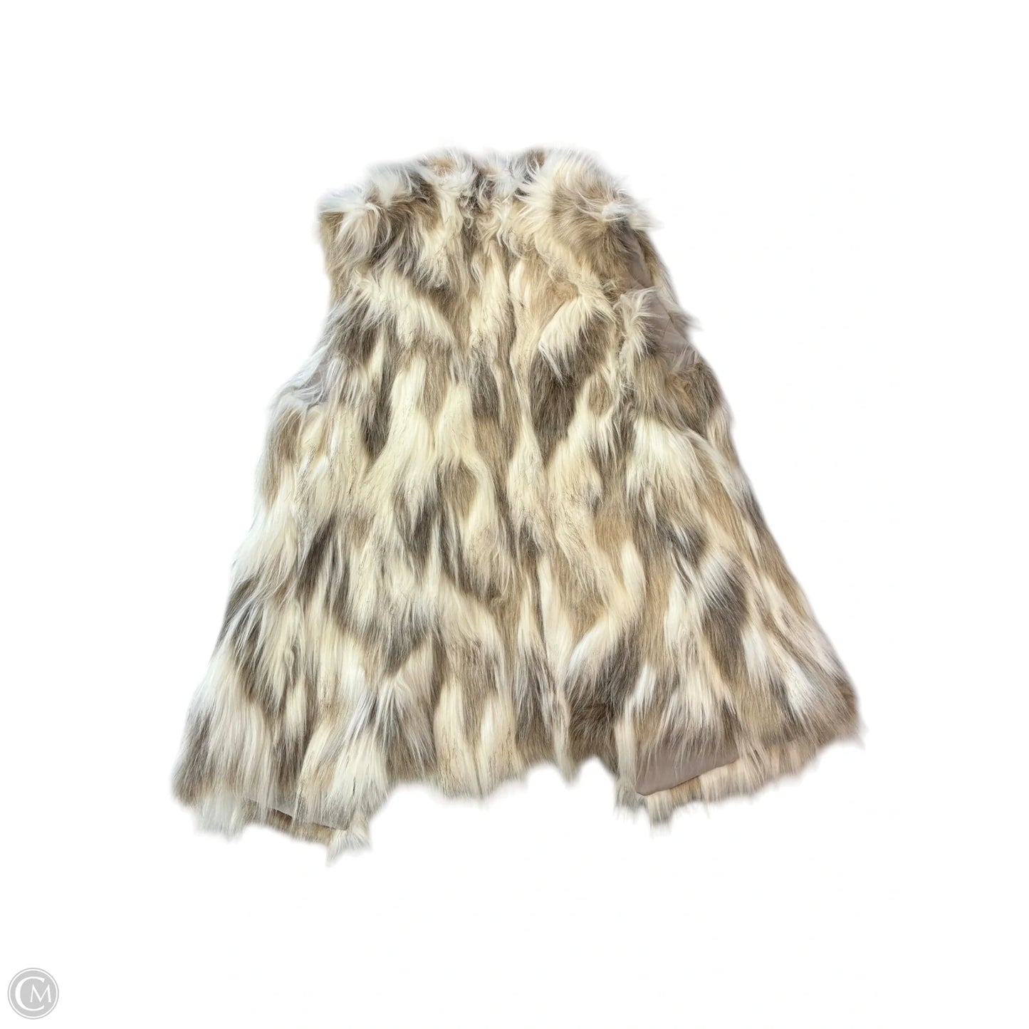Vest Faux Fur & Sherpa By White House Black Market In Beige, Size: S