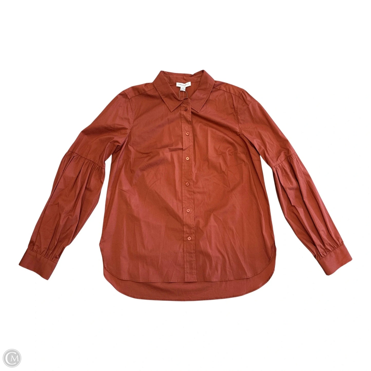 Blouse Long Sleeve By Carolina Belle In Orange, Size: M