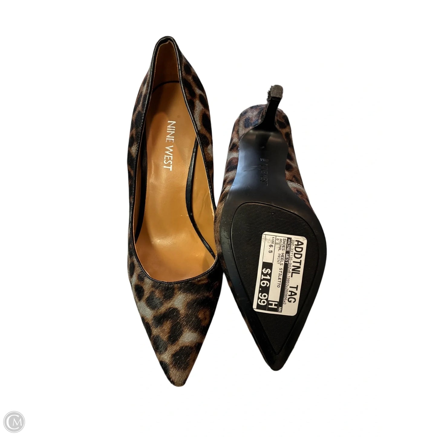 Shoes Heels Stiletto By Nine West In Animal Print, Size: 6.5